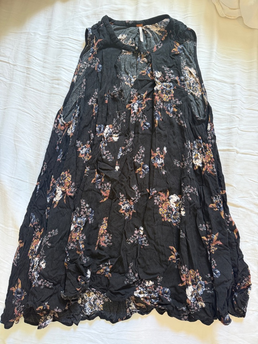 Free People Floral Bohemian Mini Dress